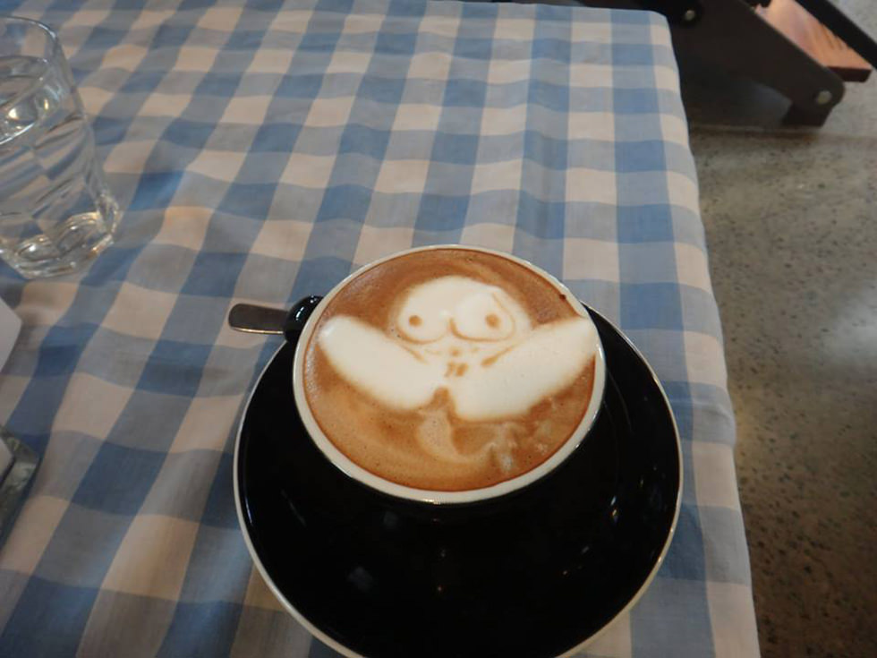 Relaxing cup of café con leche
